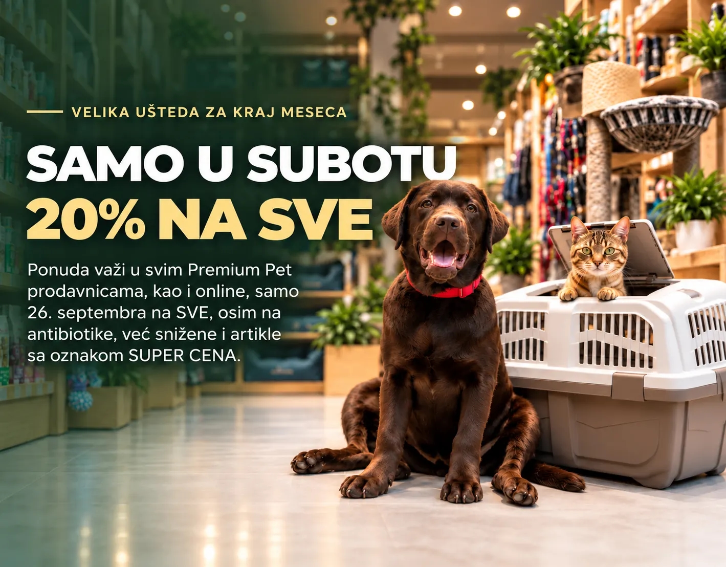 Samo u subotu: 20% na SVE