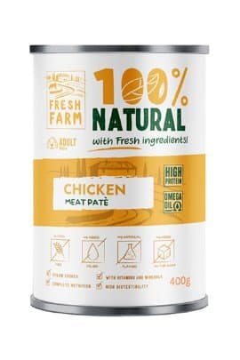 Fresh Farm pasteta za pse piletina 400 g