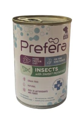 Prefera Monoprotein pasteta za pse insekti i batat 400 g