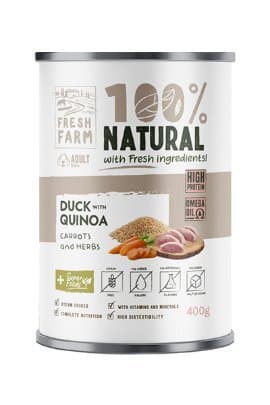 Fresh Farm pasteta za pse sa komadicima pacetina, kinoa, sargarepa i zacinsko bilje 400 g