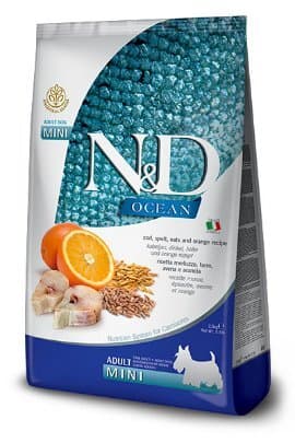 N&D Ocean Codfish Spelt,Oats&Orange Mini