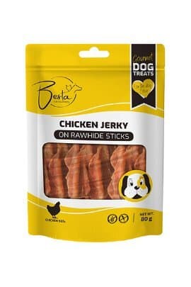 Besta Jerky on Rawhide Stick poslastica za pse sa piletinom