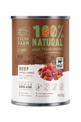 Fresh Farm gulas za pse govedina, sargarepa i grasak 400 g