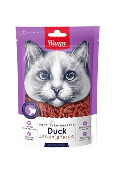 Wanpy Soft Jerky Strips poslastica za macke, pacetina 80 g
