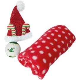 Poklon paket Xmas za pse - kapica, loptica I cebence