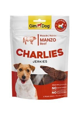 GIMDOG CHARLIES JERKIES   govedina, poslastica za pse 70g