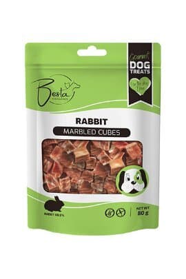Besta Marbeled Cubes poslastica za pse, zecetina 80g