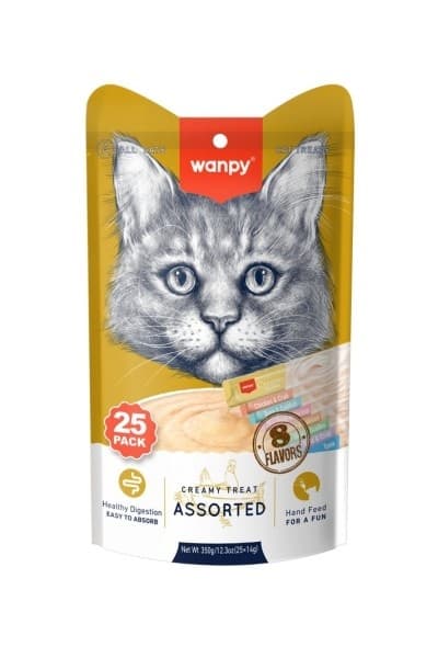 Wanpy kremasta poslastica za macke mix 14 g