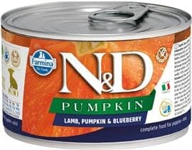 N&D Can Dog PM Puppy Mini Lamb&Pumpkin&Blueberry 140g