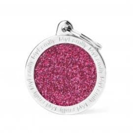 BIG CIRCLE GLITTER PINK