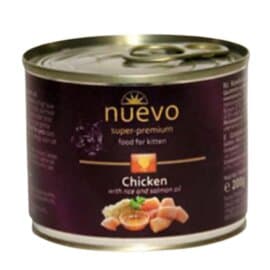 Nuevo Kitten piletina, pirinac, ulje lososa za macke 200g