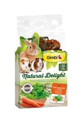 NATURAL DELIGHT biljke i sargarepa poslastiva za glodare 100g