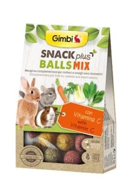 GIMBI SNACK PLUS BALLS MIX poslastica za glodare 50g