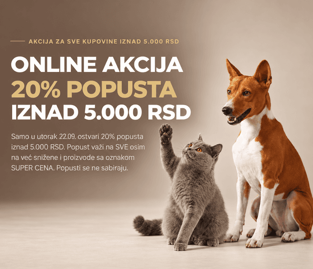 ONLINE: 20% IZNAD 5.000 RSD