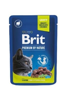 BRIT PREMIUM sos za sterilisane macke jagnjetina 100g
