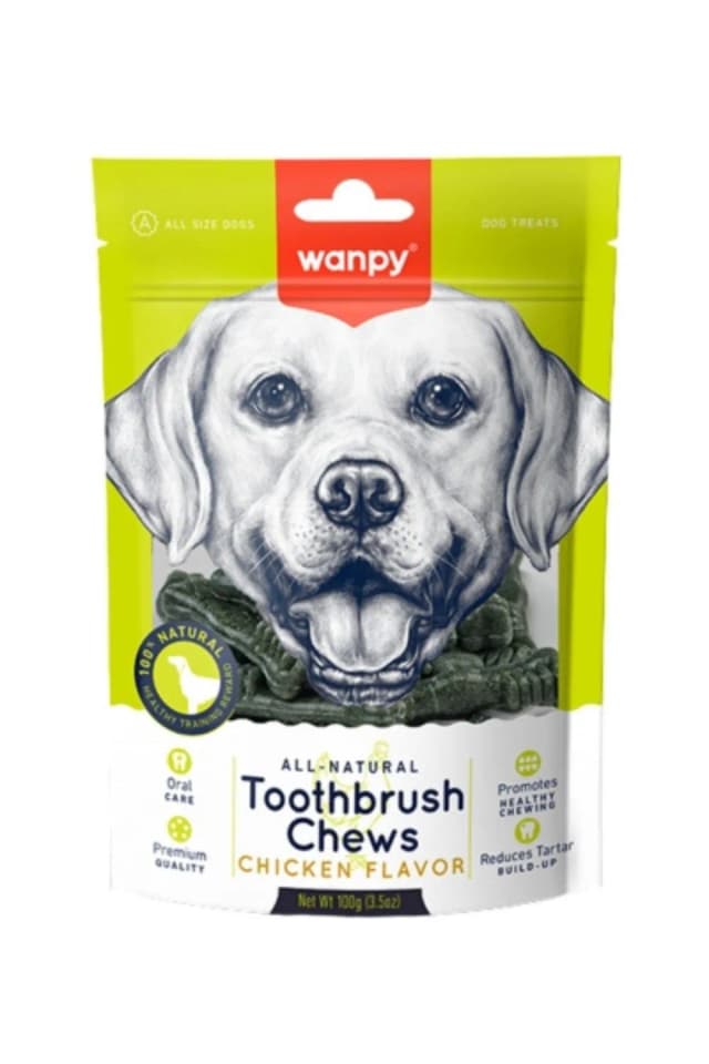 Wanpy Toothbrush Chews poslastica za pse, piletina 100 g